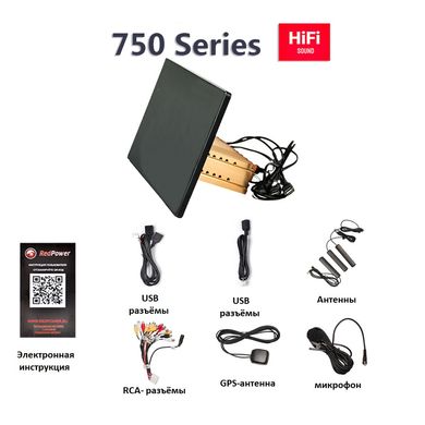 Автомагнитола RedPower 750 Hi-Fi с 2К экраном 11.5" (дисплей 10.8") для установочного комплекта 9 и 10 дюймов