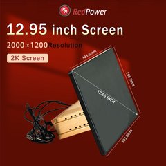 Автомагнитола RedPower 750 Hi-Fi с 2К экраном 13.8" (дисплей 12.95") для установочного комплекта 9 и 10 дюймов
