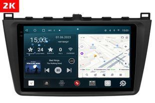 Автомагнітола з 2K екраном для Mazda 6 2-покоління (08.2007-07.2012) 9 дюймів RedPower 71002 Slim